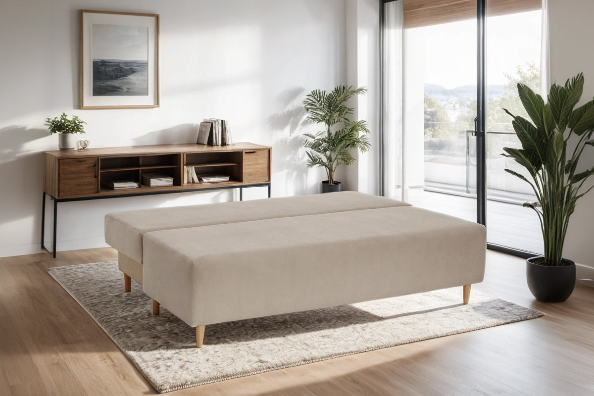Canapea Extensibilă 3 locuri CANDY, cu ladă de depozitare, 190x95x100 cm Prestige Home