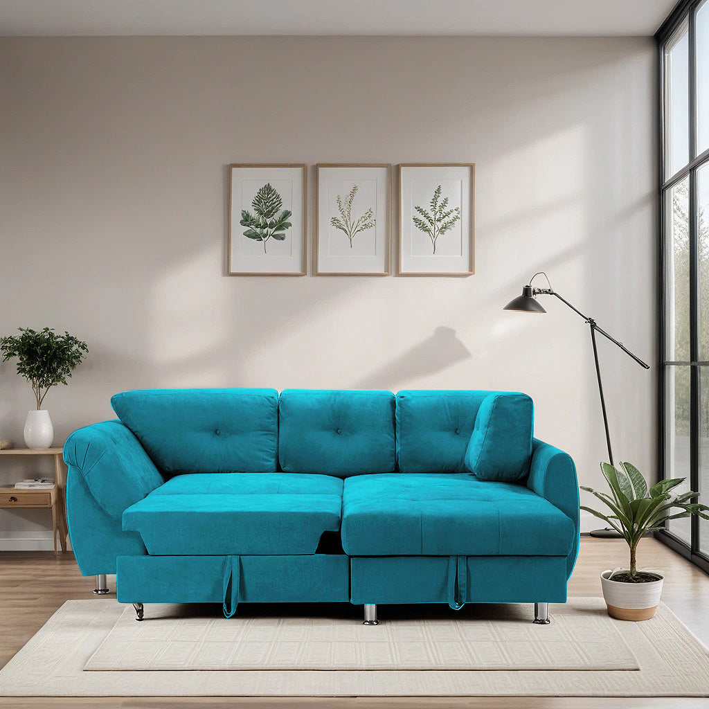 Colțar Extensibil MERLIN, cu lada depozitare, variante stânga/dreapta, 230 x 190 x 93 cm Prestige Home