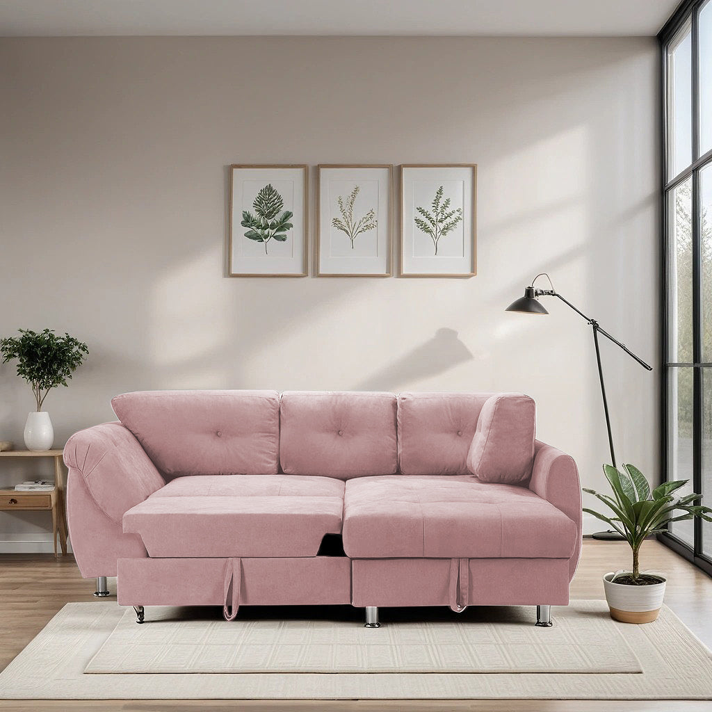 Colțar Extensibil MERLIN, cu lada depozitare, variante stânga/dreapta, 230 x 190 x 93 cm Prestige Home