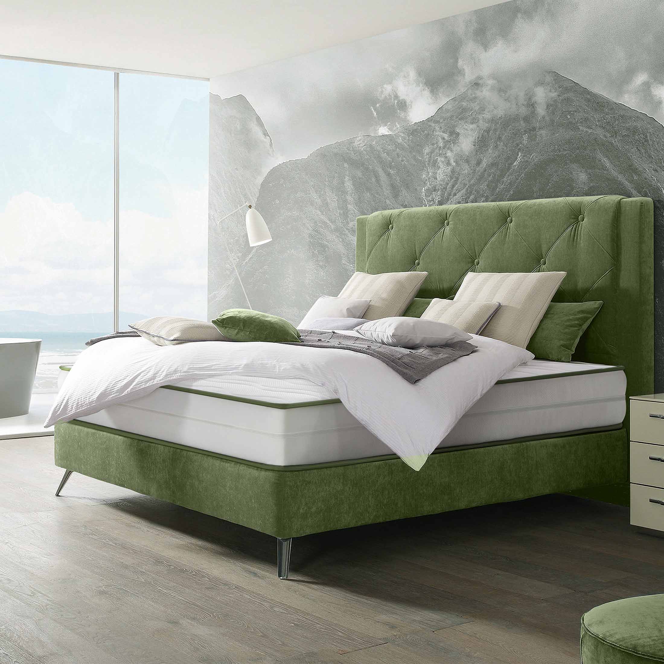 Saltea HYGENE THERAPY, spumă poliuretanică, reversibilă,  husă detașabilă cu fermoar, lavabilă, superortopedică, Grosime 22 cm - Prestige Home