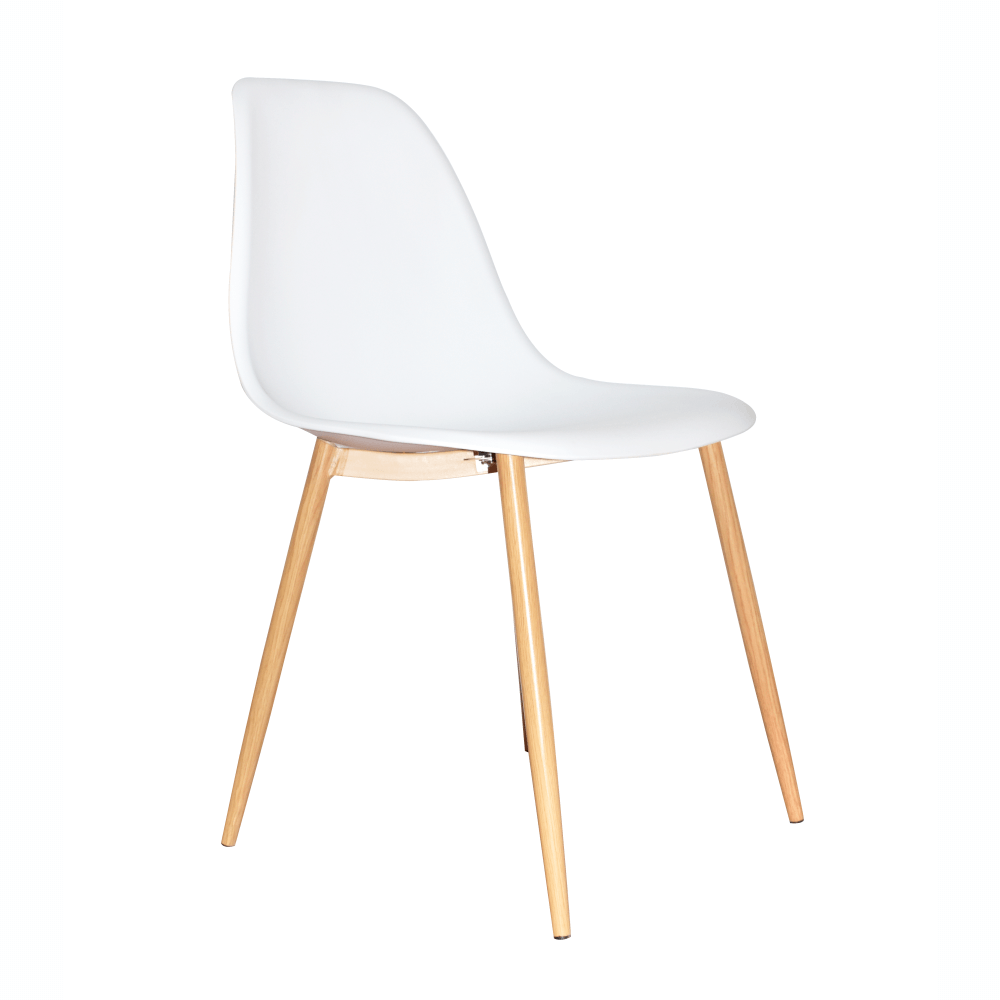 Scaun, alb/natural, 46x53x84.5 cm Kondela