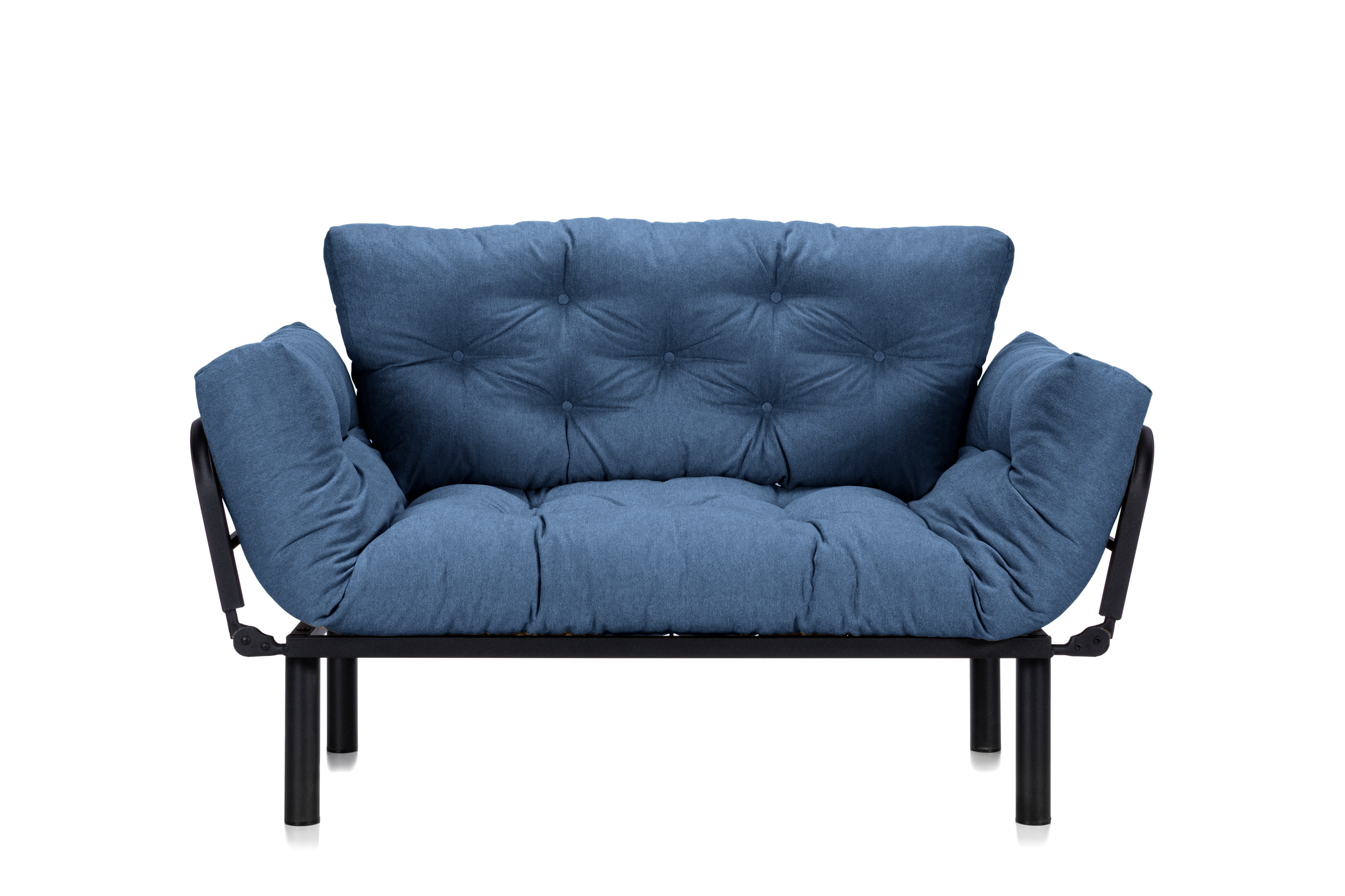 Canapea Extensibilă 2 locuri SUNNY, pentru terasă, 155x70x85 cm Albastru-Impermeabil Prestige Home