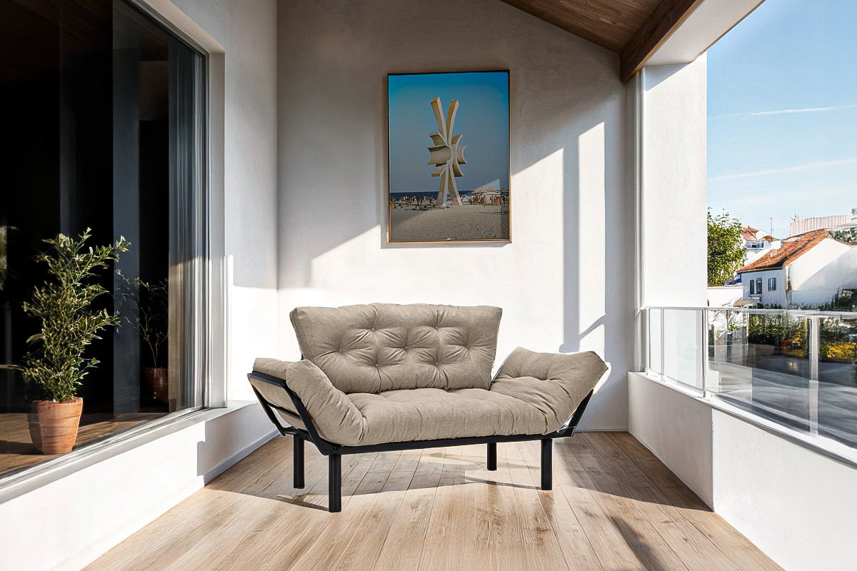 Canapea Extensibilă 2 locuri SUNNY, pentru terasă, 155x70x85 cm Prestige Home