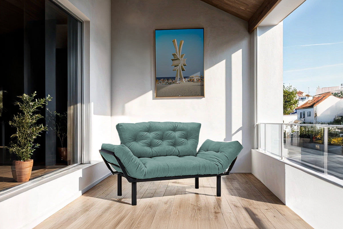 Canapea Extensibila 2 locuri SUNNY, pentru terasa, 155X70X85 cm,  prestigehome.ro, Prestige Home, Prestige, balcon, gradina mobila, #color_menta-enjoy