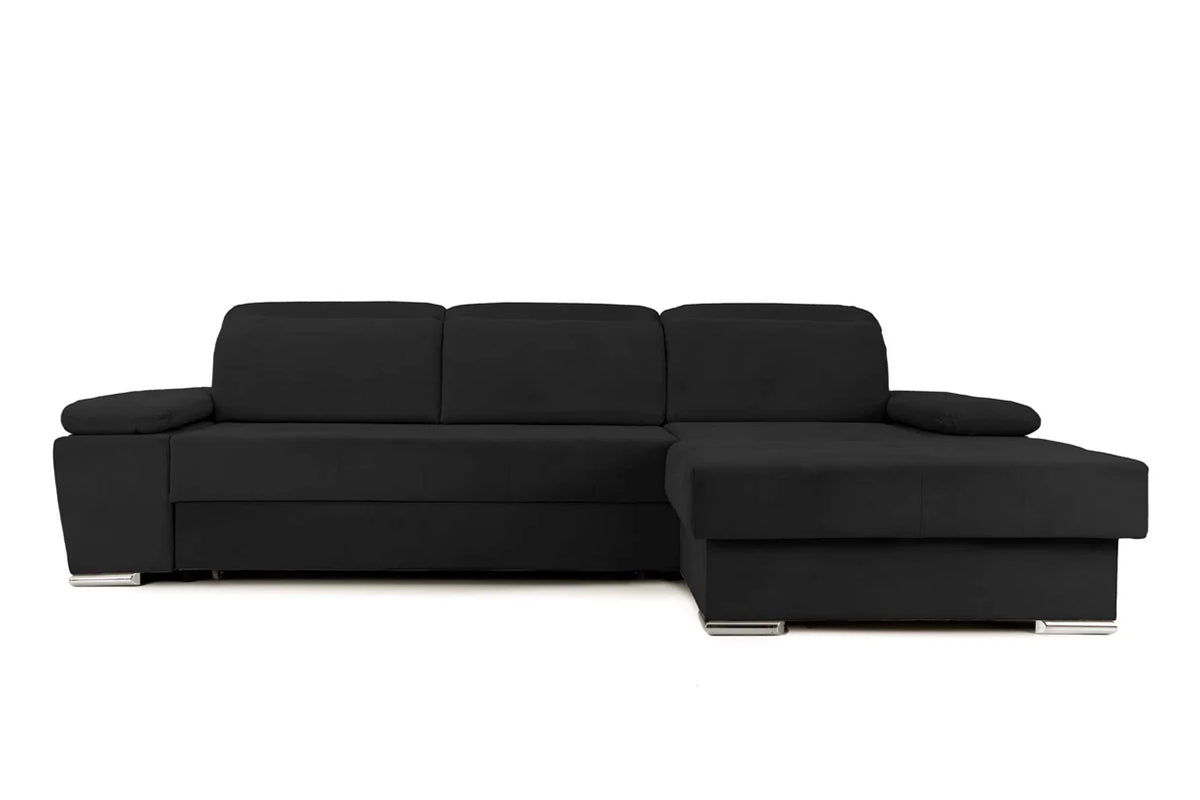 Colțar Extensibil TRENDY, cu ladă de depozitare, cu tetiere reglabile, variante stânga/dreapta 295x170x105 cm Prestige Home