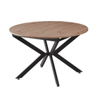 Masă extensibilă de dining, stejar artisan / neagră, 100x100-140x75 cm, ABERO TIP 1 Kondela