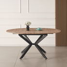 Masă extensibilă de dining, stejar artisan / neagră, 100x100-140x75 cm, ABERO TIP 1 Kondela