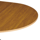 Masă extensibilă de dining, stejar deschis/neagră, 100x100-140x75 cm, ABERO TIP 1 Kondela