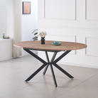 Masă dining extensibilă, stejar artisan / neagră, 120x120-160x75 cm, ABERO TIP 2 Kondela