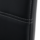 Scaun dining KOMIZA, negru / cusături deschise la culoare, piele PU + crom, 43x44x96 cm Kondela