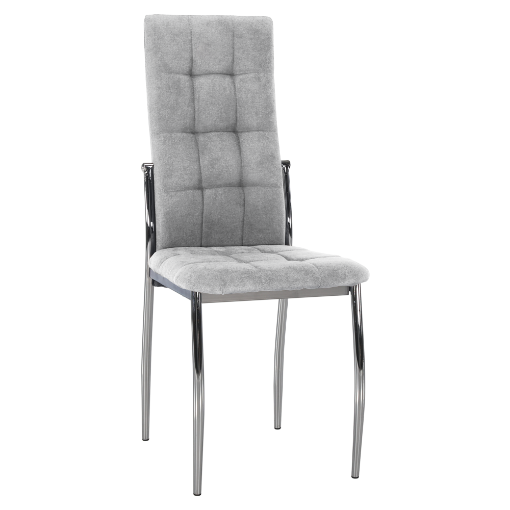 Scaun KOZANI 2, țesătură gri/metal, 46x56x99 cm Kondela