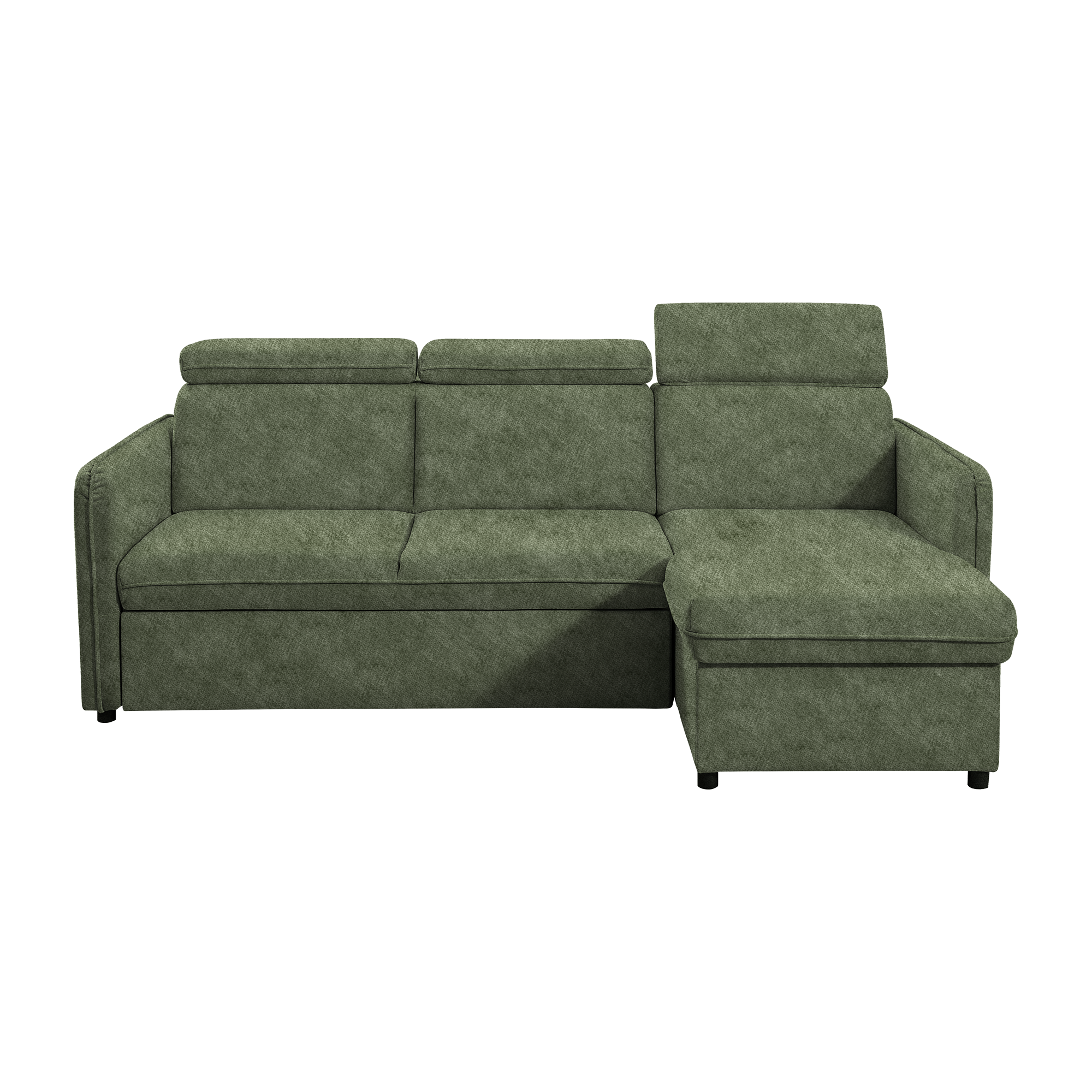 Canapea extensibilă LECCO B, verde, 220x140x84 cm Kondela
