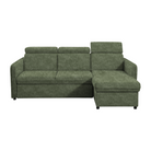 Canapea extensibilă LECCO B, verde, 220x140x84 cm Kondela