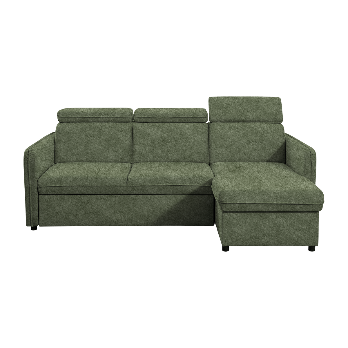 Canapea extensibilă LECCO B, verde, 220x140x84 cm Kondela