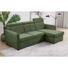 Canapea extensibilă LECCO B, verde, 220x140x84 cm Kondela
