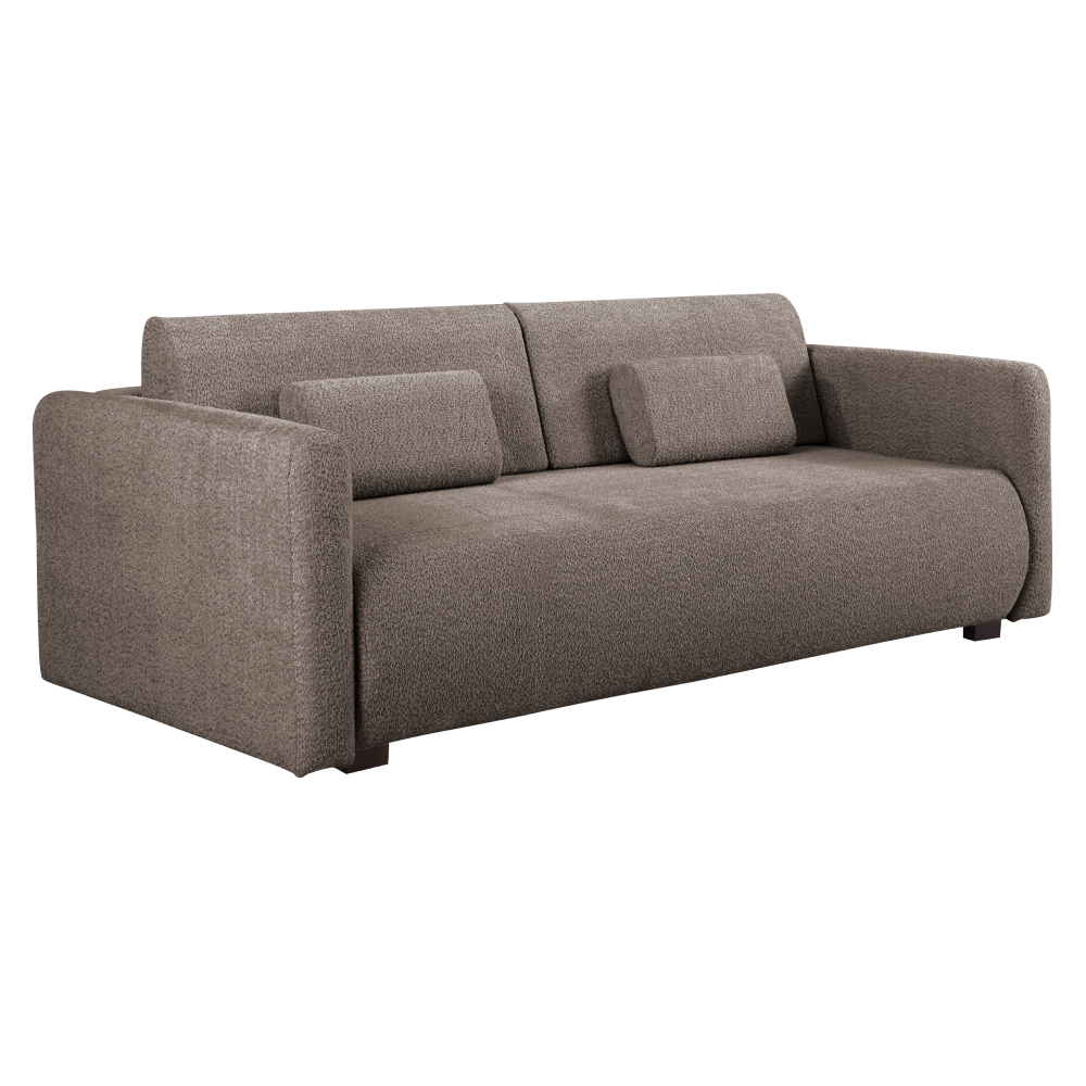Canapea extensibilă CUENCA, maro, 224x105x69 cm Kondela