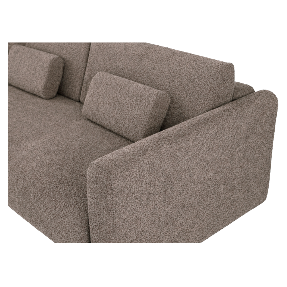 Canapea extensibilă CUENCA, maro, 224x105x69 cm Kondela