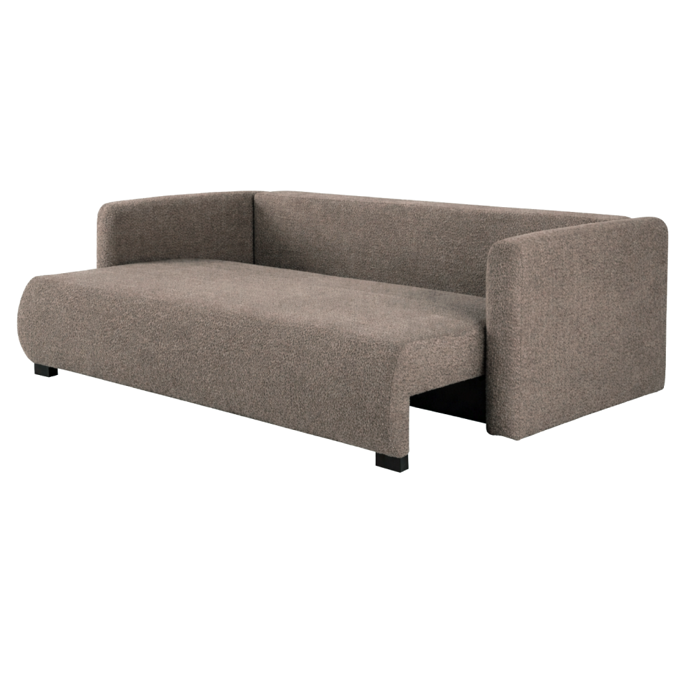 Canapea extensibilă CUENCA, maro, 224x105x69 cm Kondela