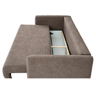 Canapea extensibilă CUENCA, maro, 224x105x69 cm Kondela