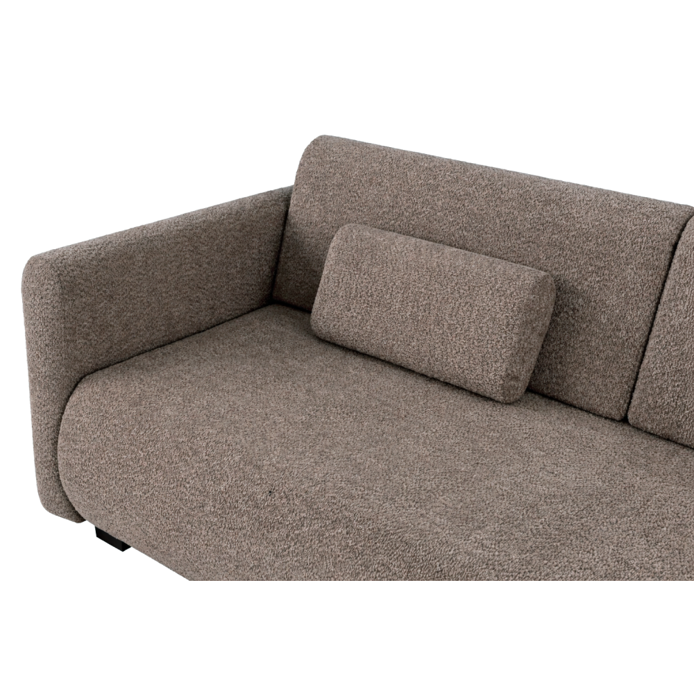 Canapea extensibilă CUENCA, maro, 224x105x69 cm Kondela