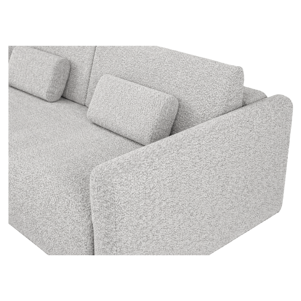 Canapea extensibilă CUENCA, gri deschis, 224x105x69 cm Kondela