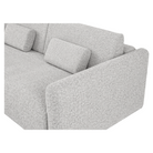 Canapea extensibilă CUENCA, gri deschis, 224x105x69 cm Kondela