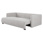Canapea extensibilă CUENCA, gri deschis, 224x105x69 cm Kondela
