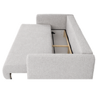 Canapea extensibilă CUENCA, gri deschis, 224x105x69 cm Kondela