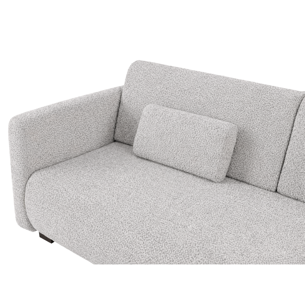 Canapea extensibilă CUENCA, gri deschis, 224x105x69 cm Kondela