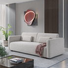 Canapea extensibilă CUENCA, gri deschis, 224x105x69 cm Kondela