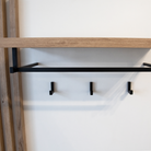 Set de hol NETTUNO, alb extra lucios /stejar artisan, 150x38.2x190 cm Kondela