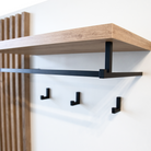 Set de hol NETTUNO, alb extra lucios /stejar artisan, 150x38.2x190 cm Kondela