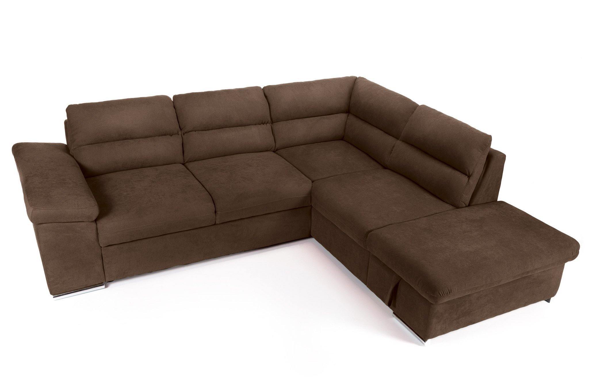 Colțar Extensibil ALONSO, cu ladă de depozitare, variante stânga/dreapta 260x220x85 cm Prestige Home
