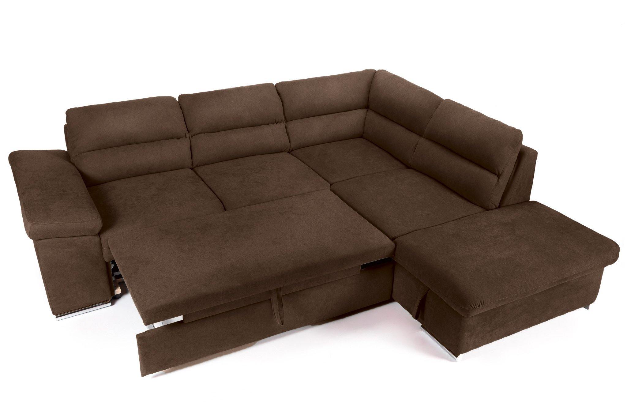 Colțar Extensibil ALONSO, cu ladă de depozitare, variante stânga/dreapta 260x220x85 cm Prestige Home