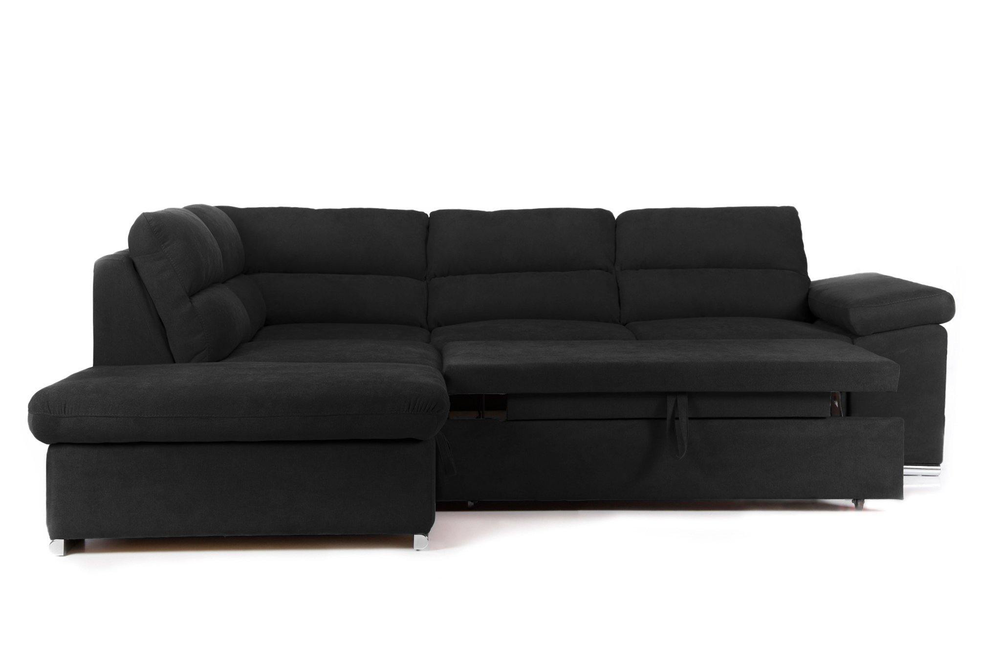 Colțar Extensibil ALONSO, cu ladă de depozitare, variante stânga/dreapta 260x220x85 cm Prestige Home