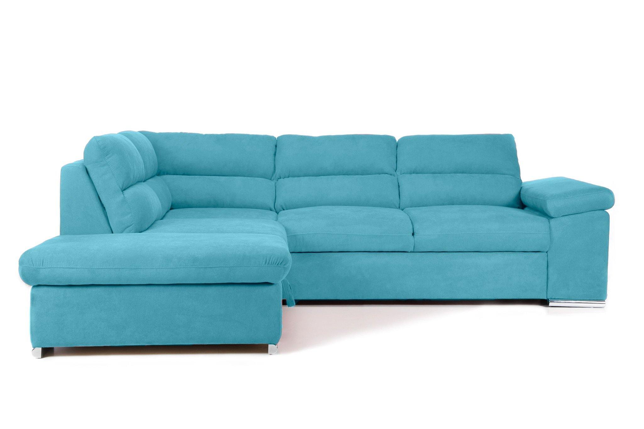 Colțar Extensibil ALONSO, cu ladă de depozitare, variante stânga/dreapta 260x220x85 cm Prestige Home