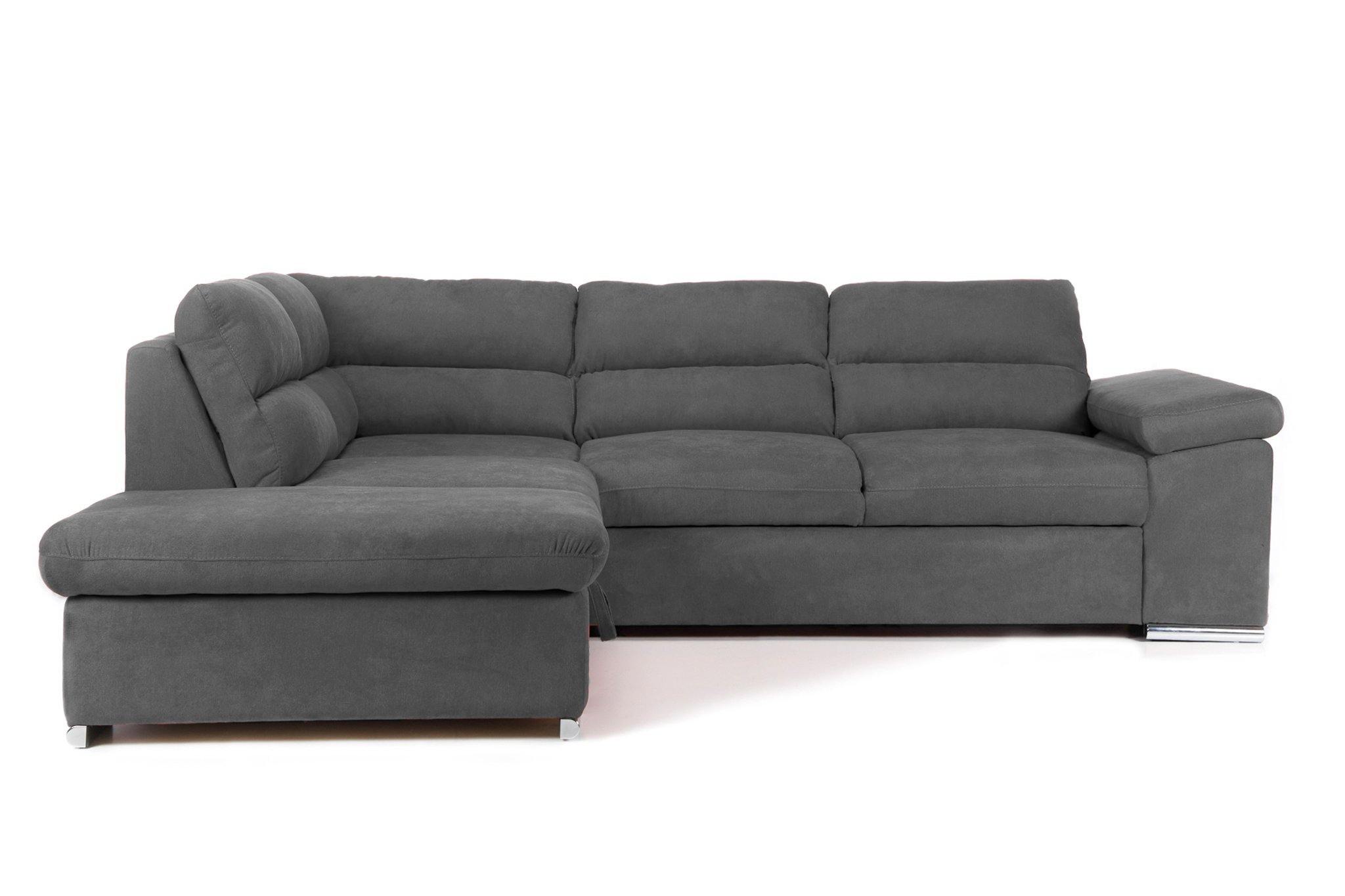 Colțar Extensibil ALONSO, cu ladă de depozitare, variante stânga/dreapta 260x220x85 cm Prestige Home