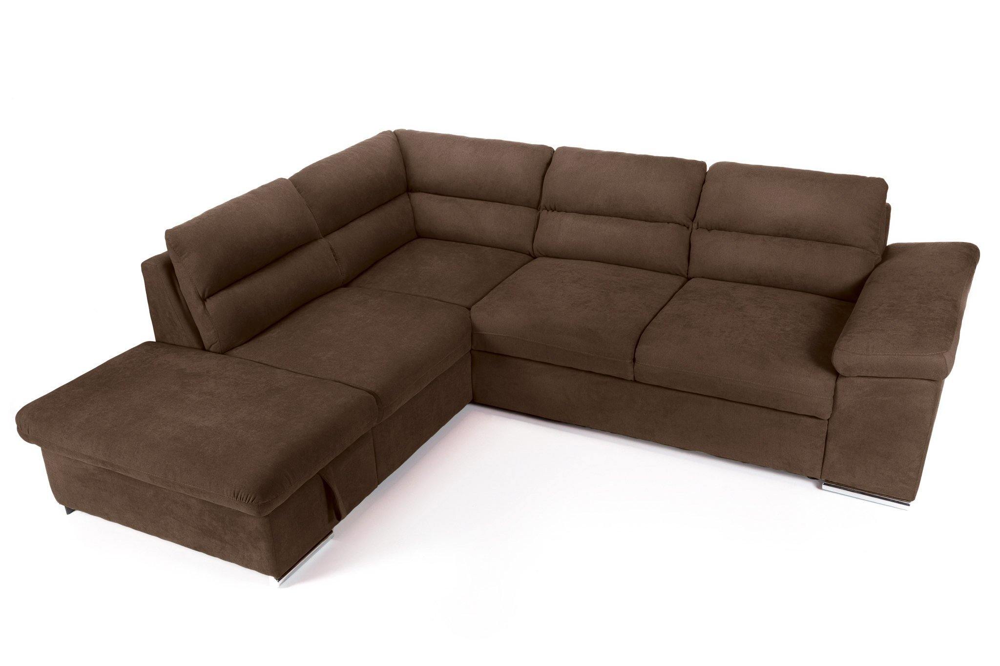 Colțar Extensibil ALONSO, cu ladă de depozitare, variante stânga/dreapta 260x220x85 cm Prestige Home