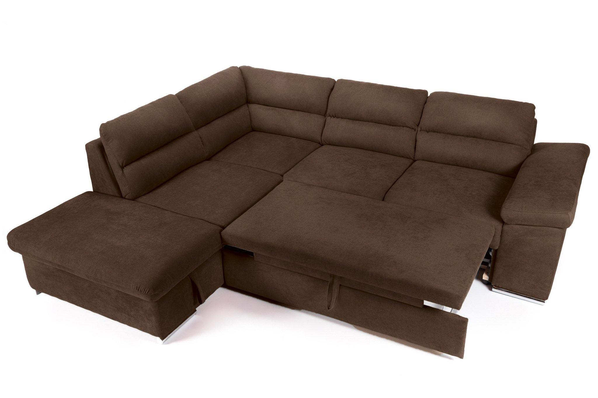 Colțar Extensibil ALONSO, cu ladă de depozitare, variante stânga/dreapta 260x220x85 cm Prestige Home