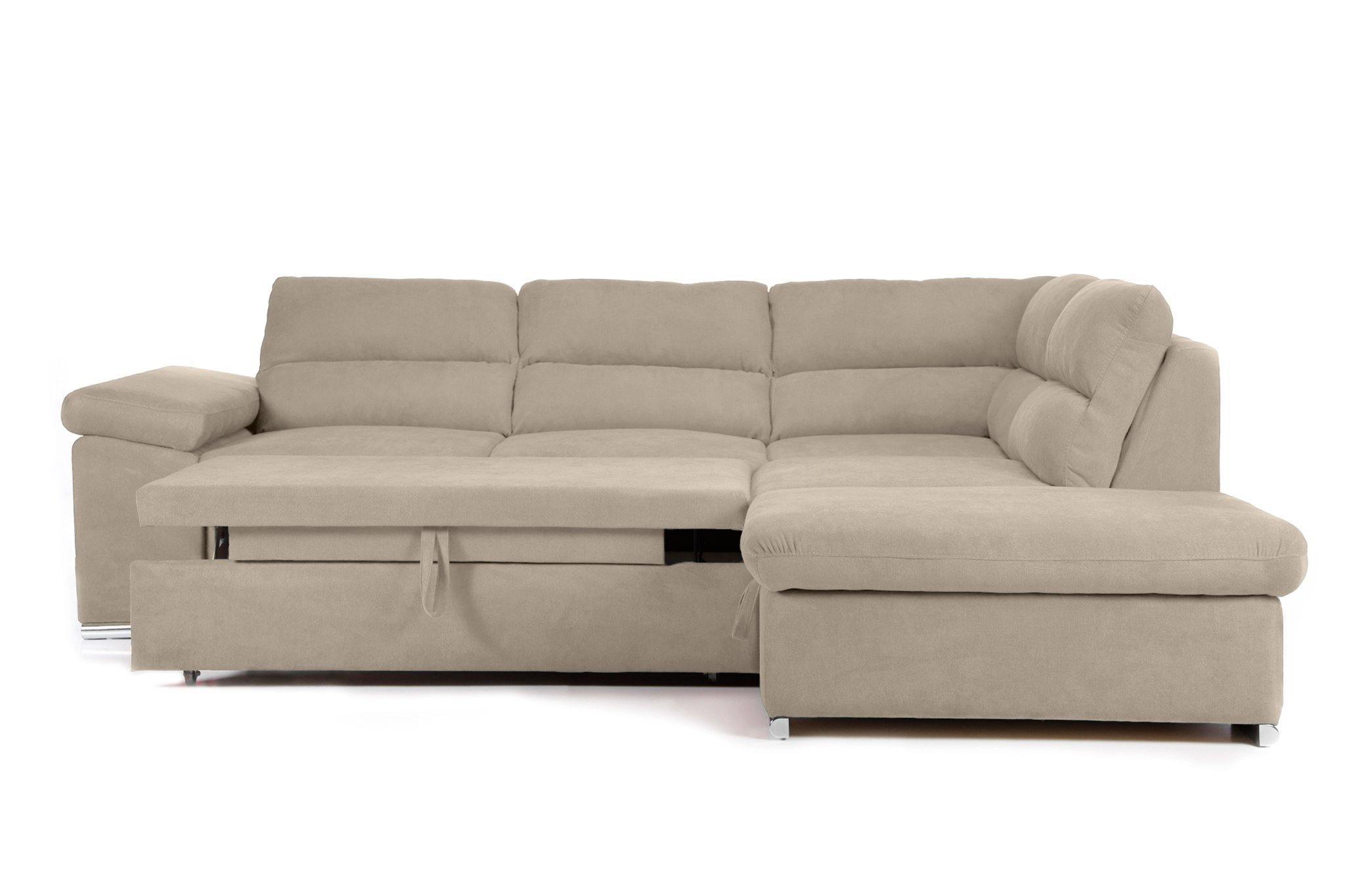 Colțar Extensibil ALONSO, cu ladă de depozitare, variante stânga/dreapta 260x220x85 cm Prestige Home