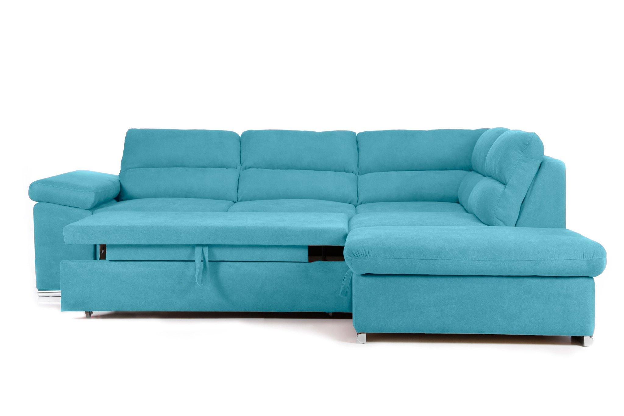 Colțar Extensibil ALONSO, cu ladă de depozitare, variante stânga/dreapta 260x220x85 cm Prestige Home
