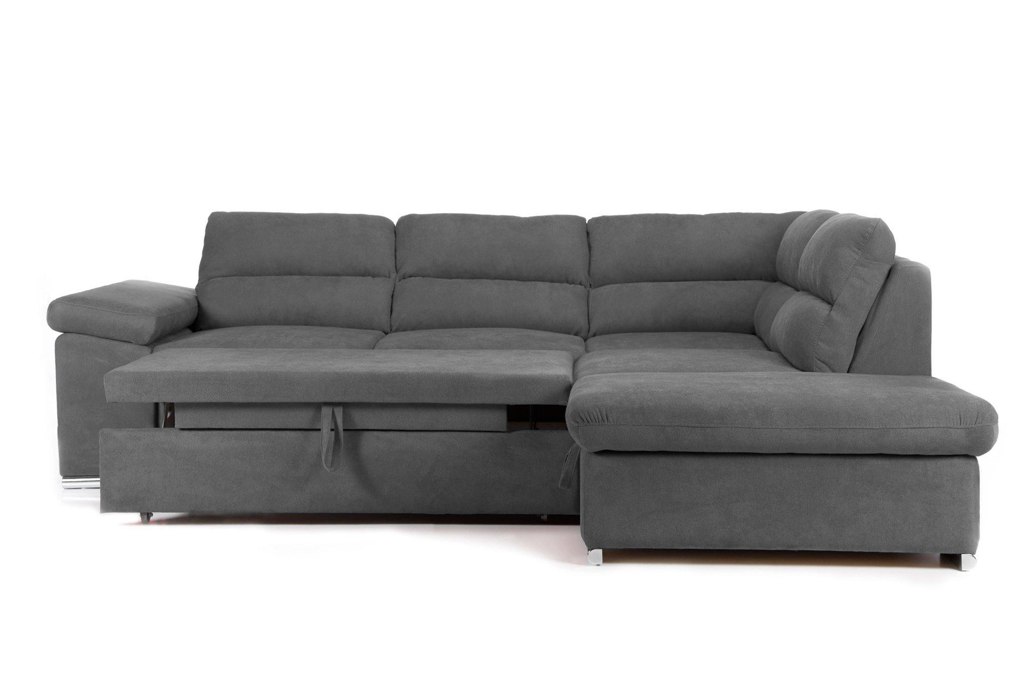 Colțar Extensibil ALONSO, cu ladă de depozitare, variante stânga/dreapta 260x220x85 cm Prestige Home