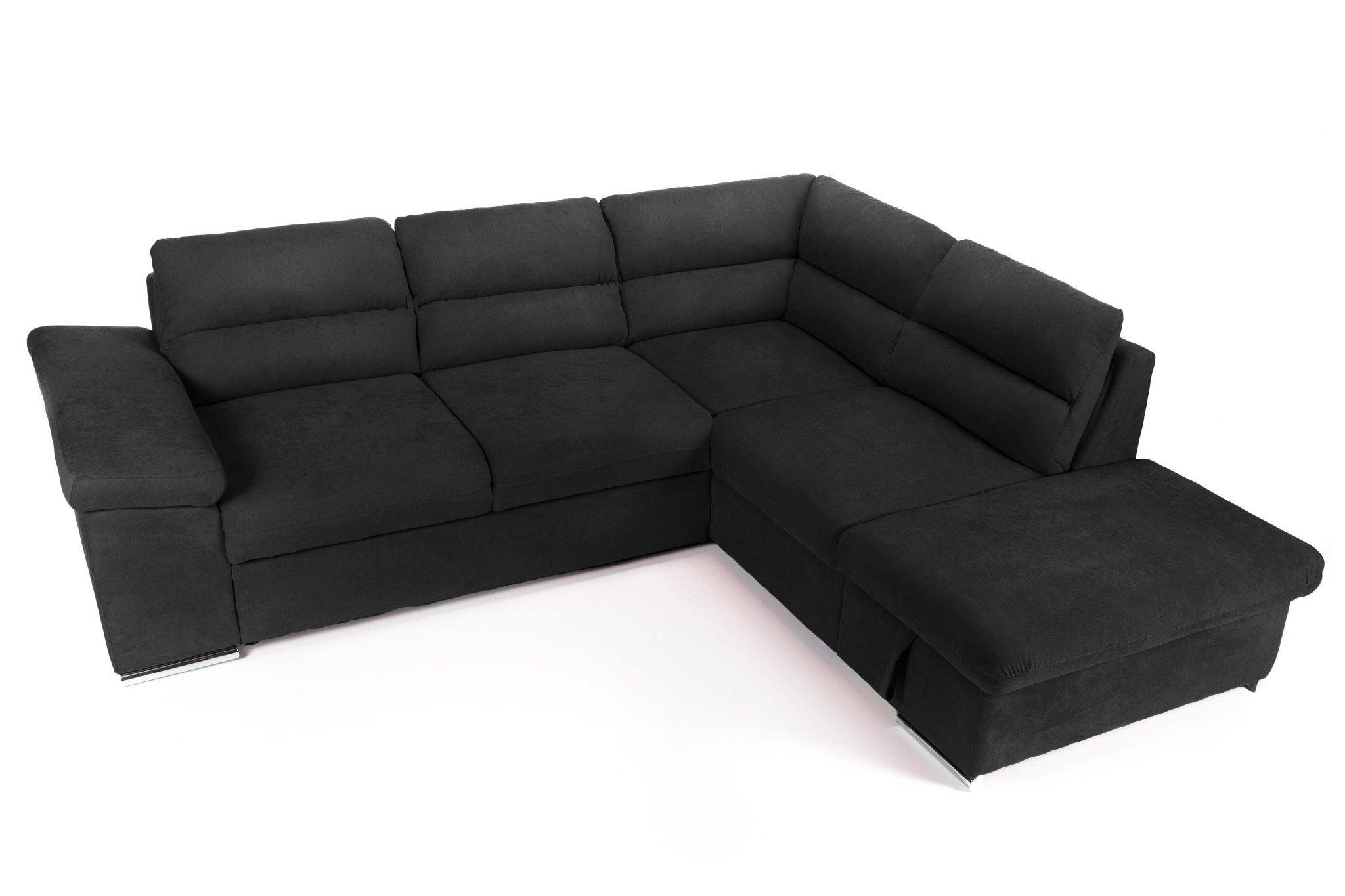 Colțar Extensibil ALONSO, cu ladă de depozitare, variante stânga/dreapta 260x220x85 cm Prestige Home