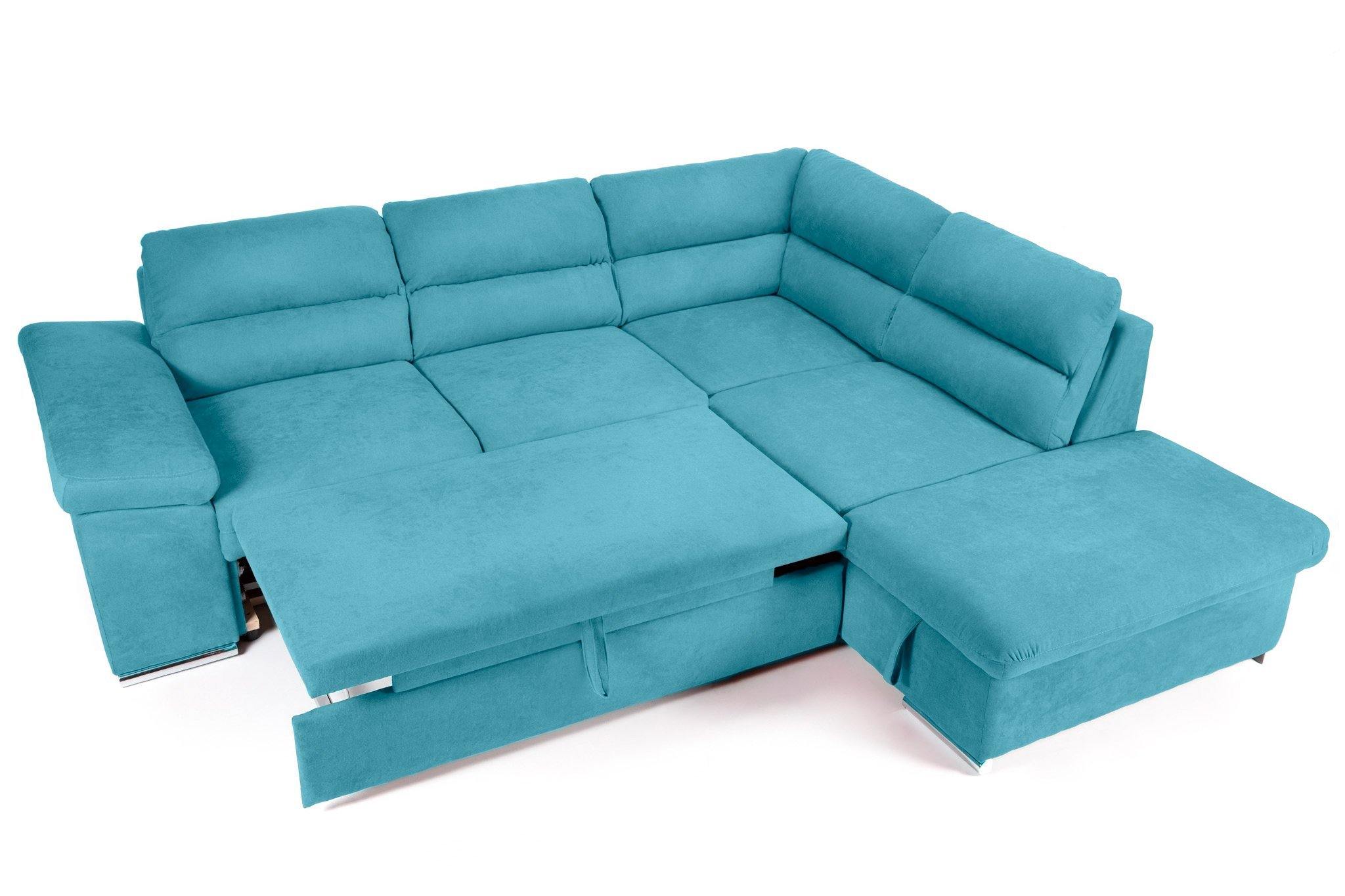 Colțar Extensibil ALONSO, cu ladă de depozitare, variante stânga/dreapta 260x220x85 cm Prestige Home