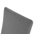 Scaun dining, material textil gri închis/crom, 44x57x110 cm Kondela
