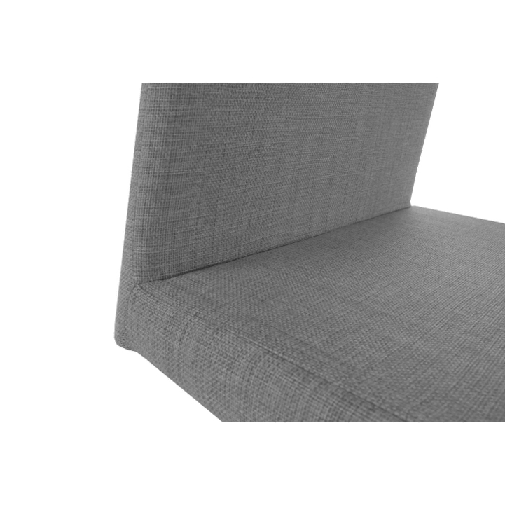 Scaun dining, material textil gri închis/crom, 44x57x110 cm Kondela