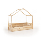 Pat Montessori FLORAC, 90x200, natural, masiv, pin masiv, 207x97x187 cm Kondela