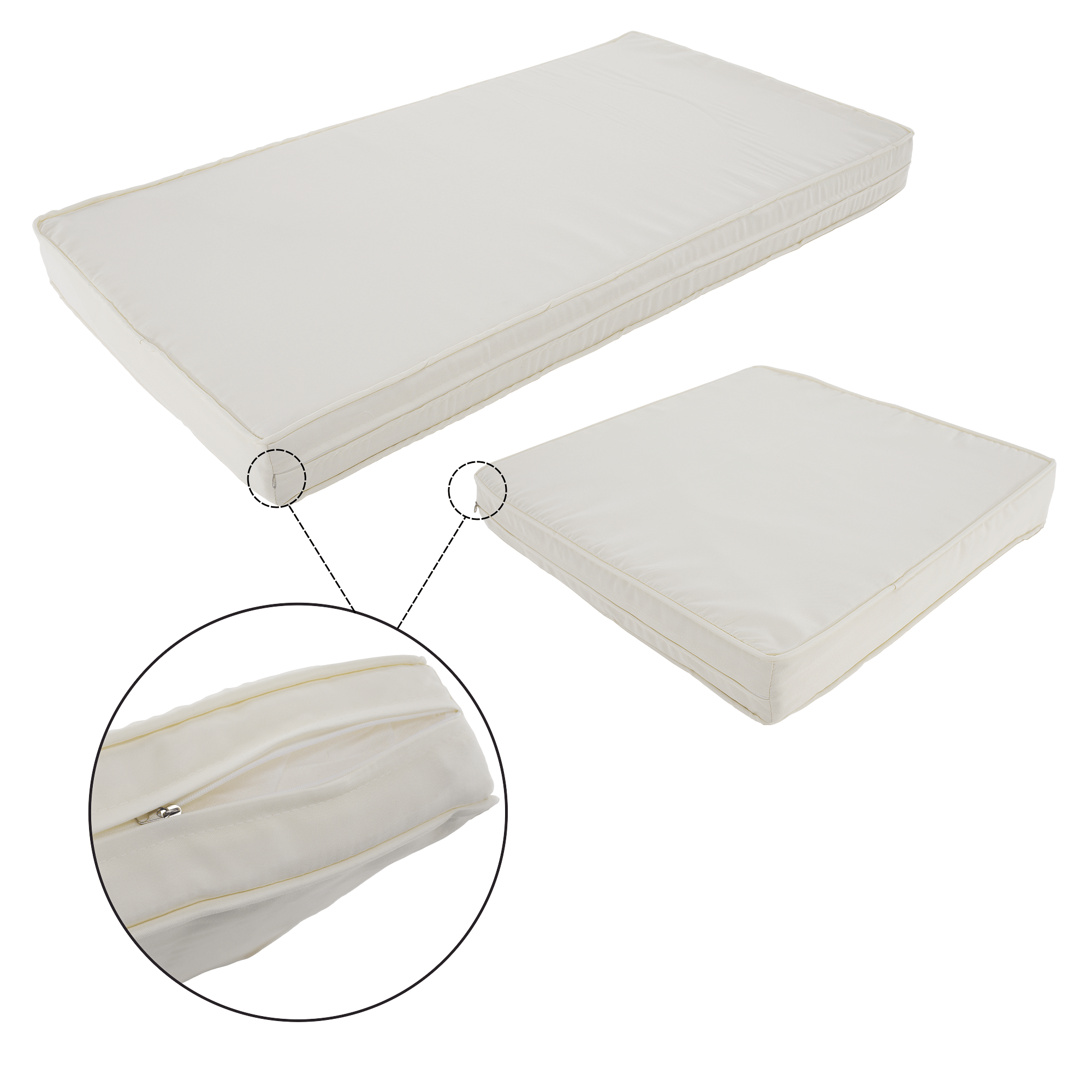 Set Grădină Ratan Sintetic ARALY | Colțar + Masă Sticlă Temperată | Natural/Bej/Negru | Kondela