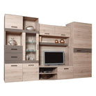 Ansamblu living, stejar san marino/latte extra lucios HG, ASSOR Kondela