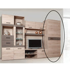 Ansamblu living, stejar san marino/latte extra lucios HG, ASSOR Kondela